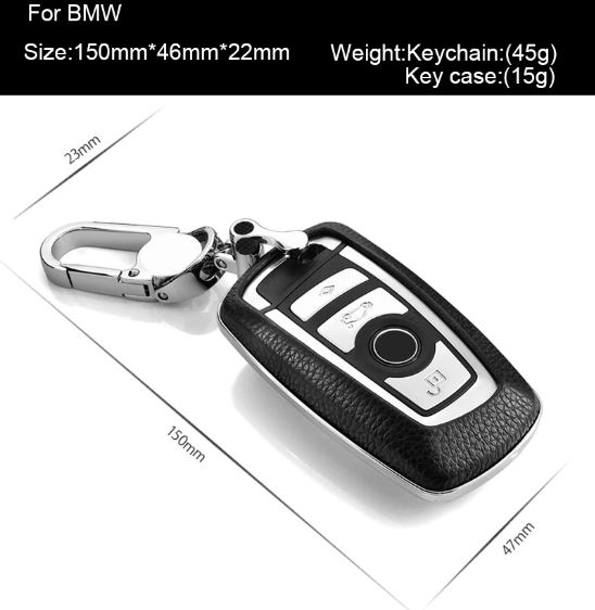 Car Accessories Top Layer Leather Car Key Case For BMW 1/2/3/4/5/6/7 Series/X3/X4 Car Key Cover Shell Car Keychain Car Accessories Top Layer Leather Car Key Case For BMW 1/2/3/4/5/6/7 Series/X3/X4 Car Key Cover Shell Car Keychain