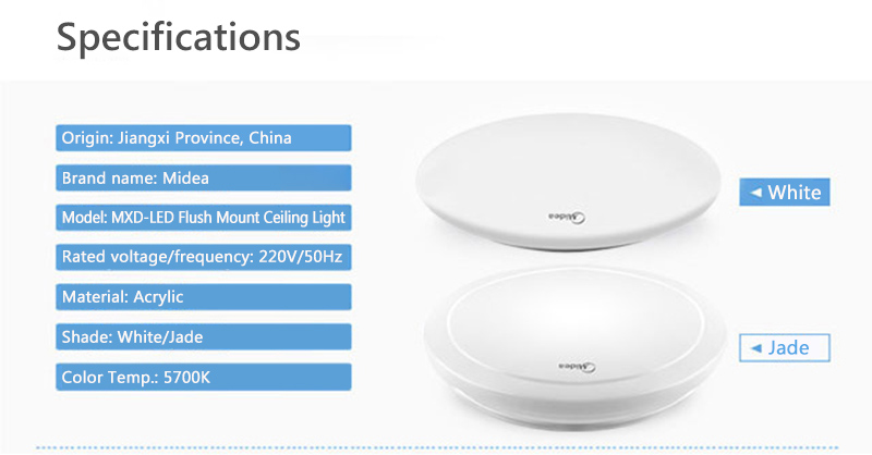 Midea LED Ceiling Light Pure White 10W
