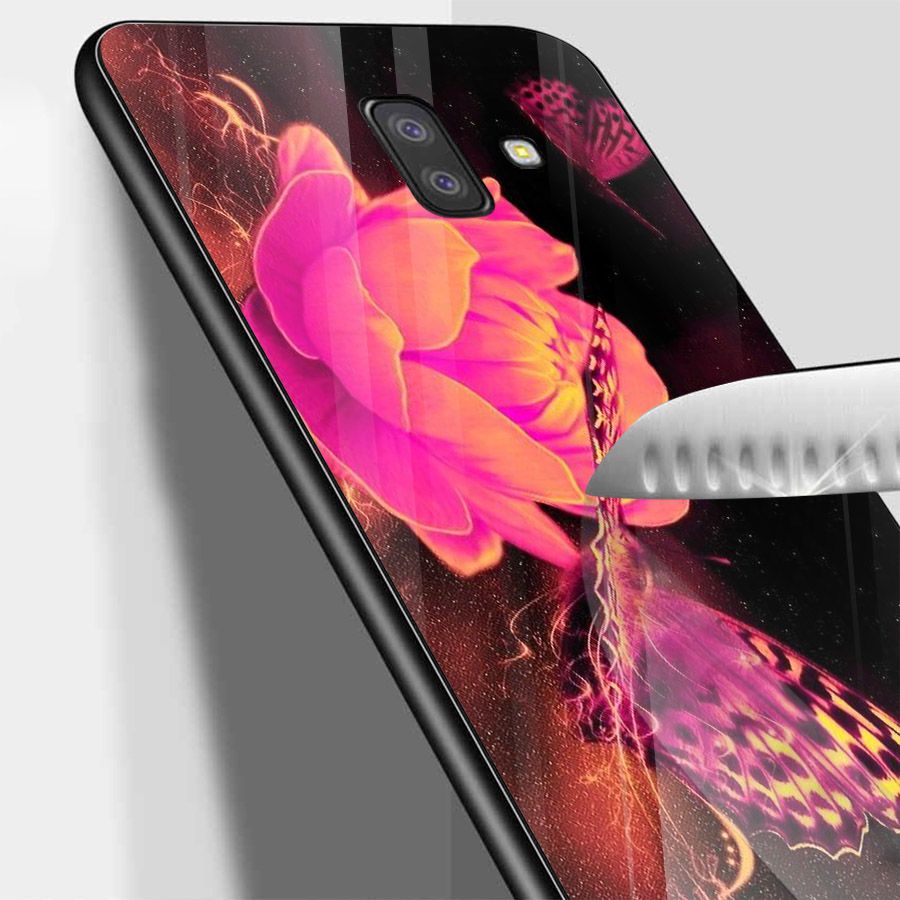 Ốp kính cường lực cho điện thoại Samsung Galaxy J4 - J6 - J6 PLUS - J6 PRIME - J8 - bướm đẹp MS ANH021