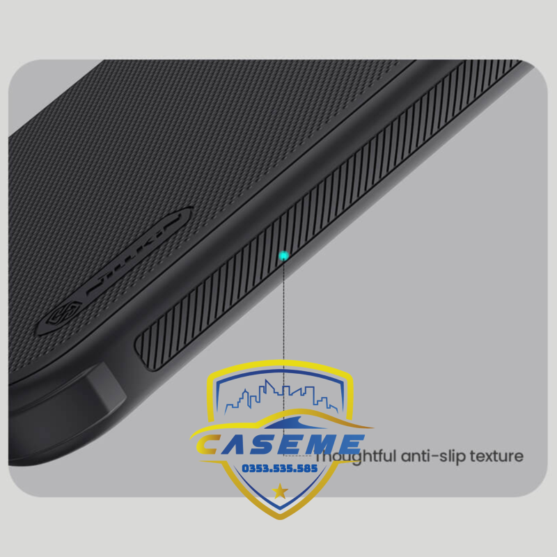 Ốp Lưng Dành Cho iPhone 16 Pro Nillkin Dạng Sần Viền Silicon - Hàng Chính Hãng