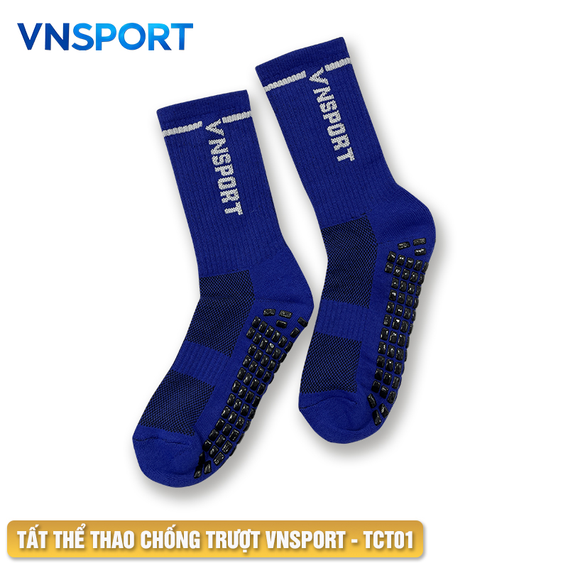 Tất Chống Trượt Thể Thao VNSPORT - TCT01, Vớ Thể Thao Có Silicone Chống Trượt Giày Khi Chạy Nhảy Vận Động Ở Cường Độ Cao