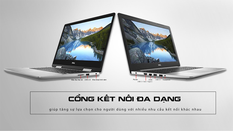 Laptop Dell Inspiron 5584 N5I5353W Core i5-8265U/ MX130/ Win10 (15 FHD) - Hàng Chính Hãng