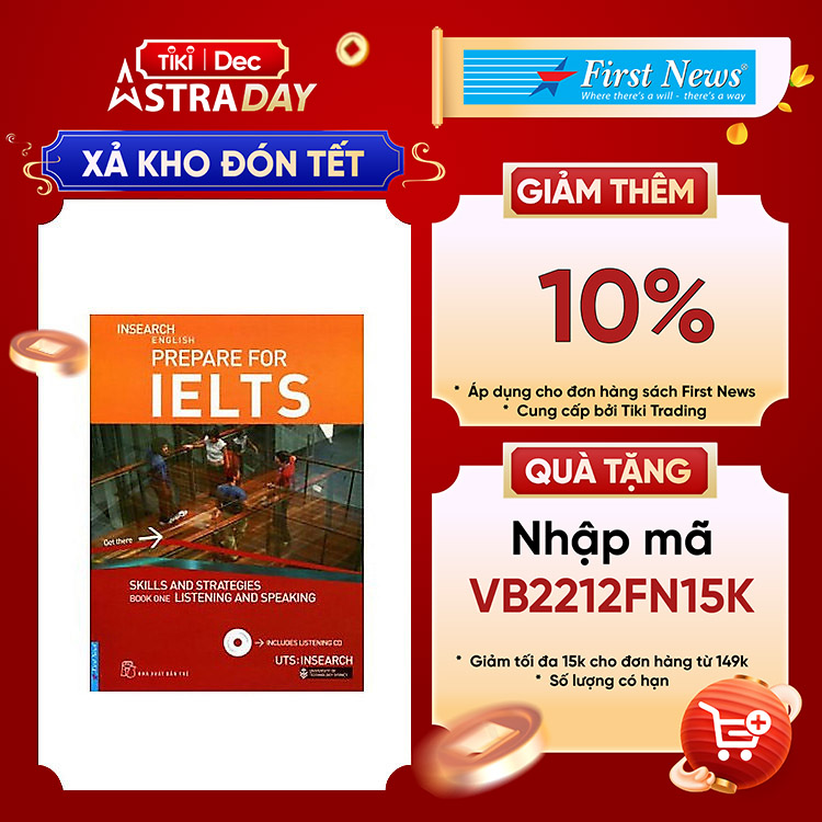 Prepare For IELTS Skill And Strategies Book One Listening And Speaking Kèm CD