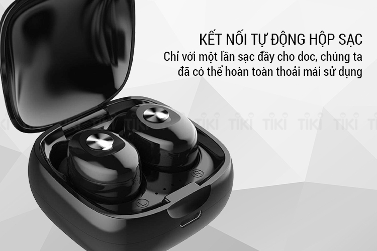 Tai Nghe Bluetooth TWS XG-12 Wireless Sport Headphone V5.0 - Hộp sạc 350mAh