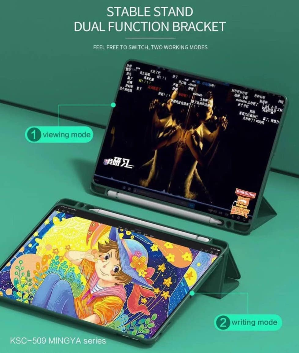 Bao Da TPU Dành Cho iPad Air/ Air2/ Pro 9.7inch/ The New 2017/ 9.7inch 2018 Có Smart Cover Và Khe Đựng Bút Cảm Ứng - Hàng Nhập Khẩu