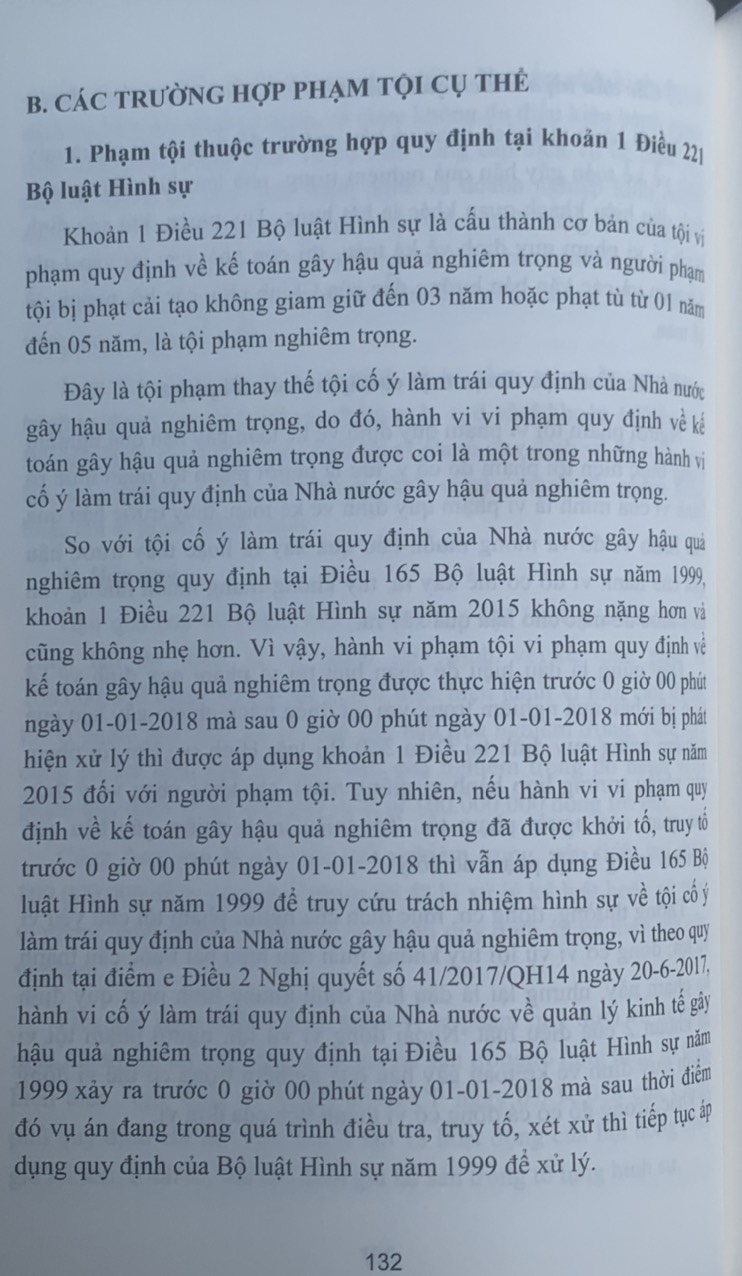 Bình luận Bộ luật Hình sự năm 2015 (Phần hai-Các tội phạm), Chương XVIII, Mục 3: xâm pham trật tự quản lý kinh tế