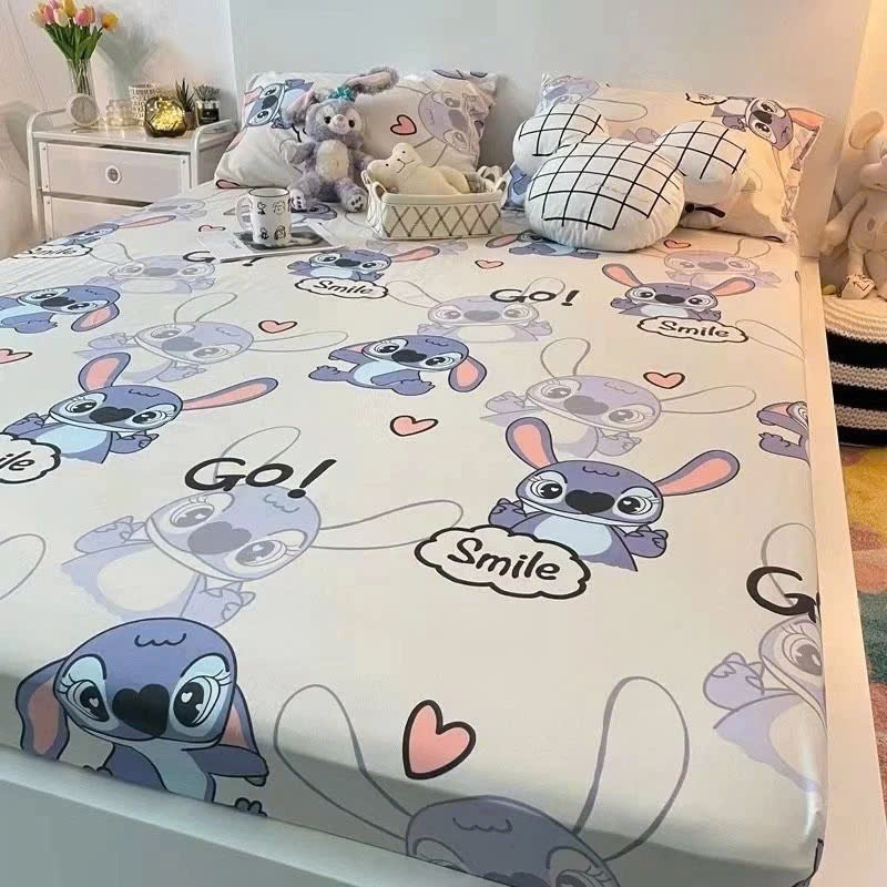 Bộ ga giường poly cotton LIDACO drap giường đủ size nệm 1m2, 1m4, 1m6, 1m8