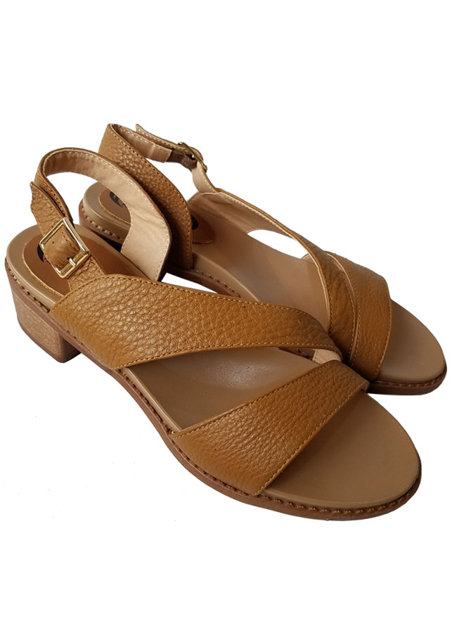 Giày Sandal Nữ Cao Gót BIGGBEN Da Bò Thật SDCG41