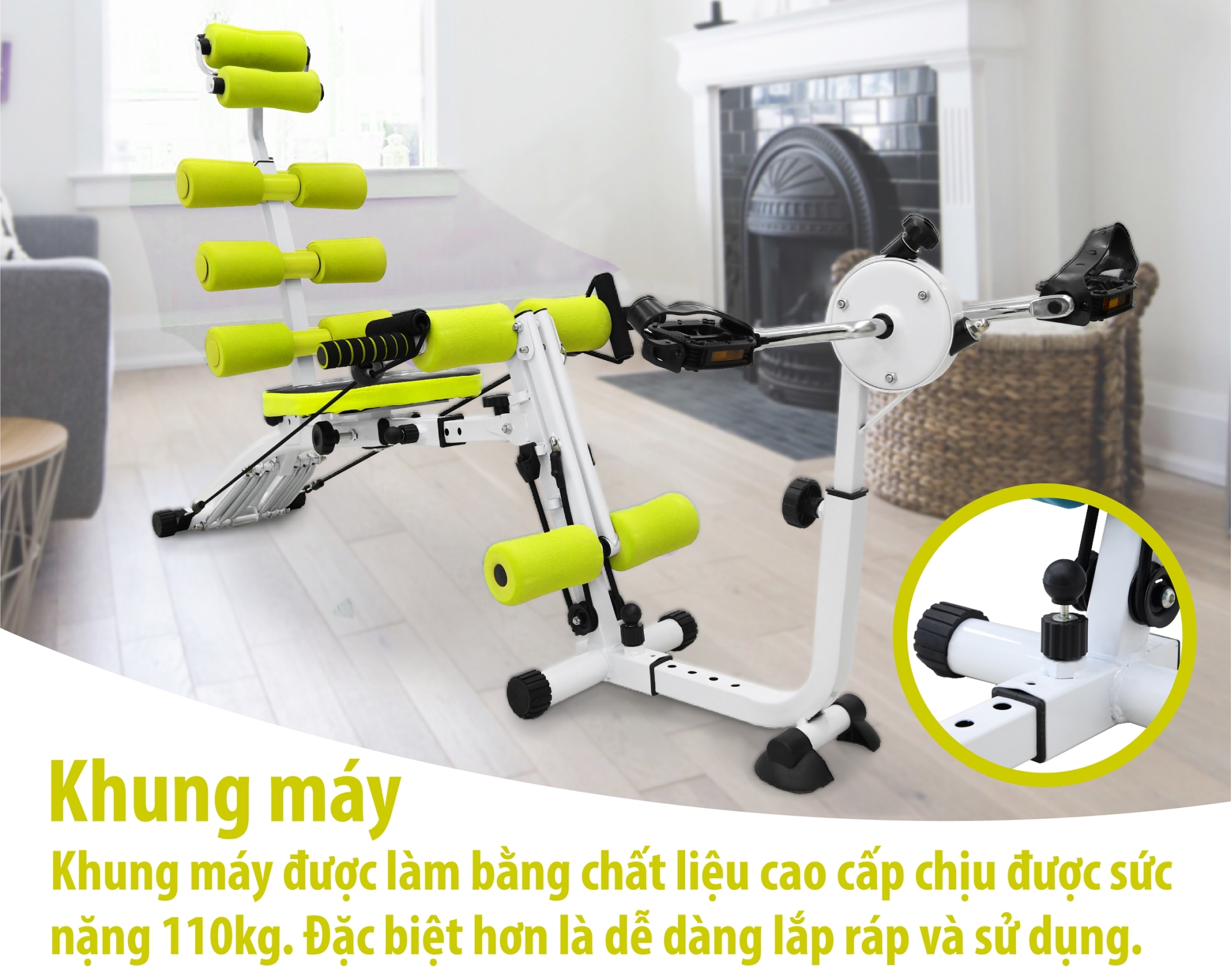 BG Máy tập cơ bụng đa năng New six pack care thiết kế mới 2018