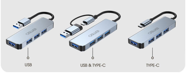 bộ chia, hub chuyển đổi usb type c aswei