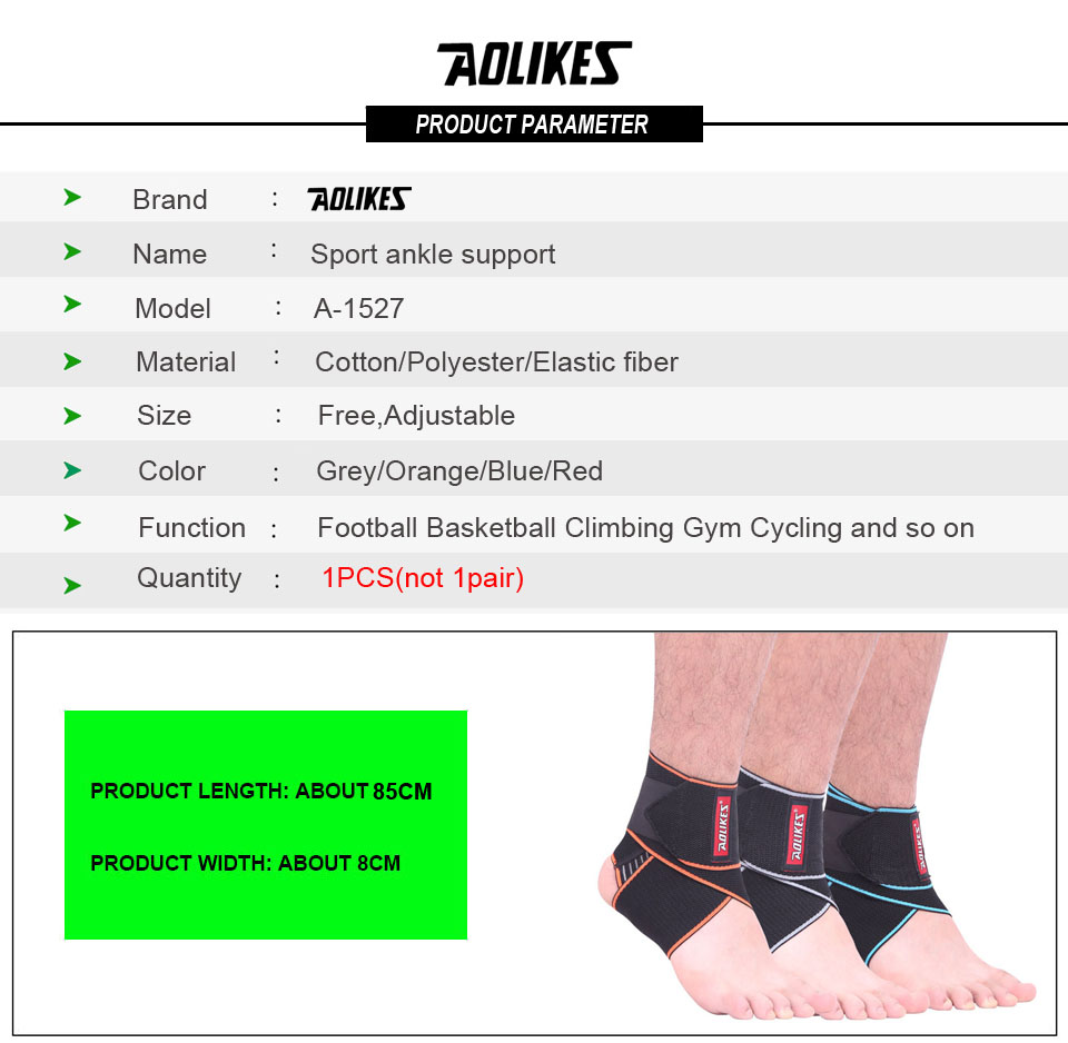 Bộ 2 Băng Đai Quấn Cổ Chân Bảo Vệ Mắt Cá Chân, Khớp Cổ Chân Sport Ankle Protector AOLIKES YE-1527