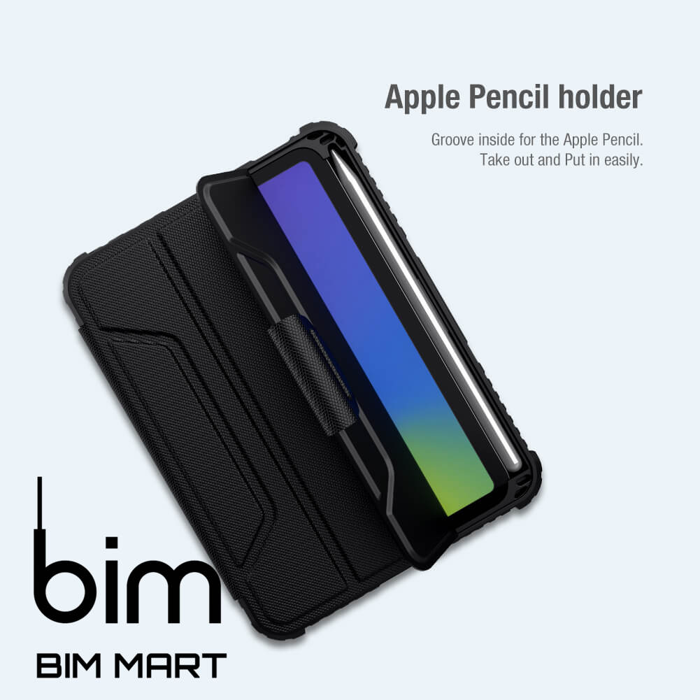 Bao da dành cho iPad Mini 6 - 8.3 inch 2021 có nắp bảo vệ camera Nillkin Bumper Leather - Hàng chính hãng