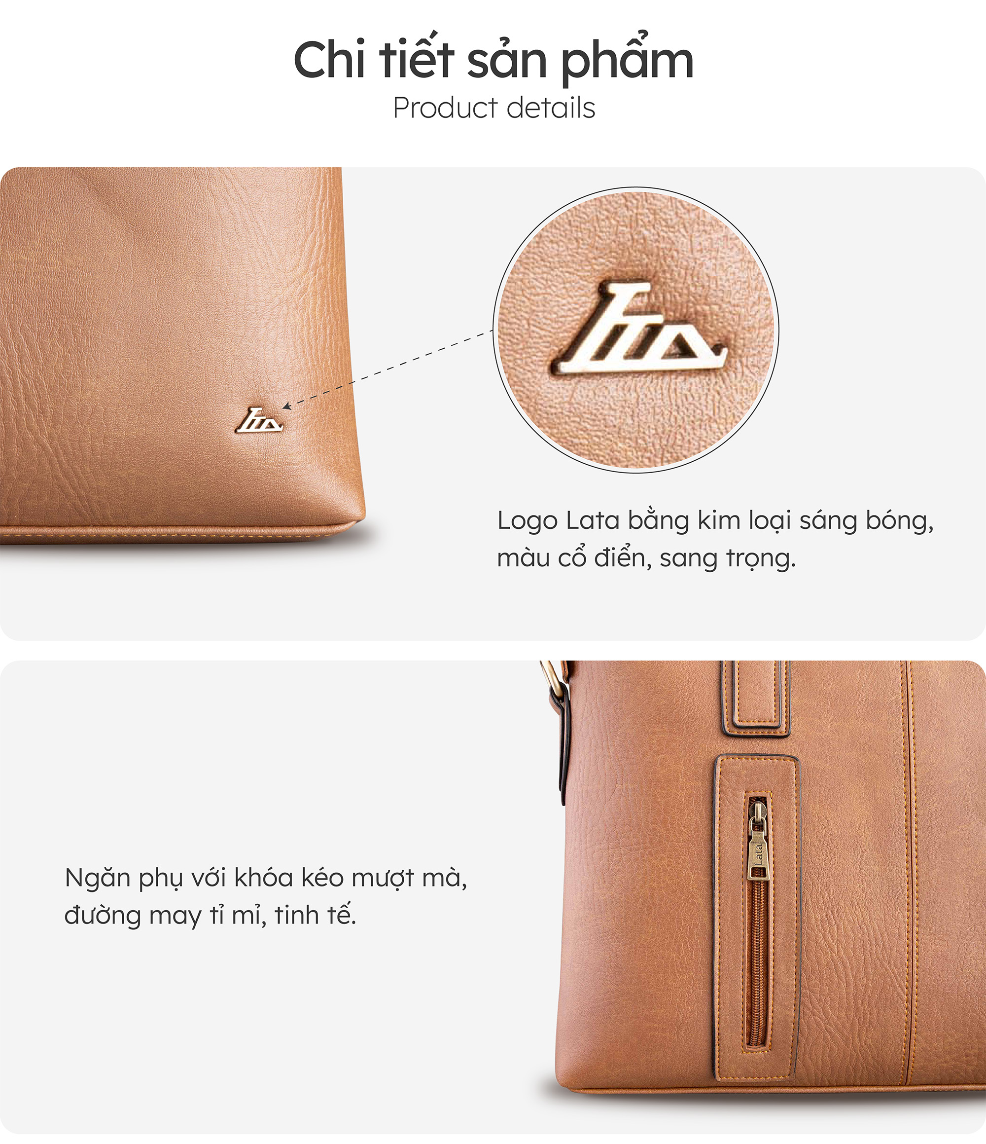 Cặp Công Sở Lata ( Thời trang nam basic - Cặp da CA42 )