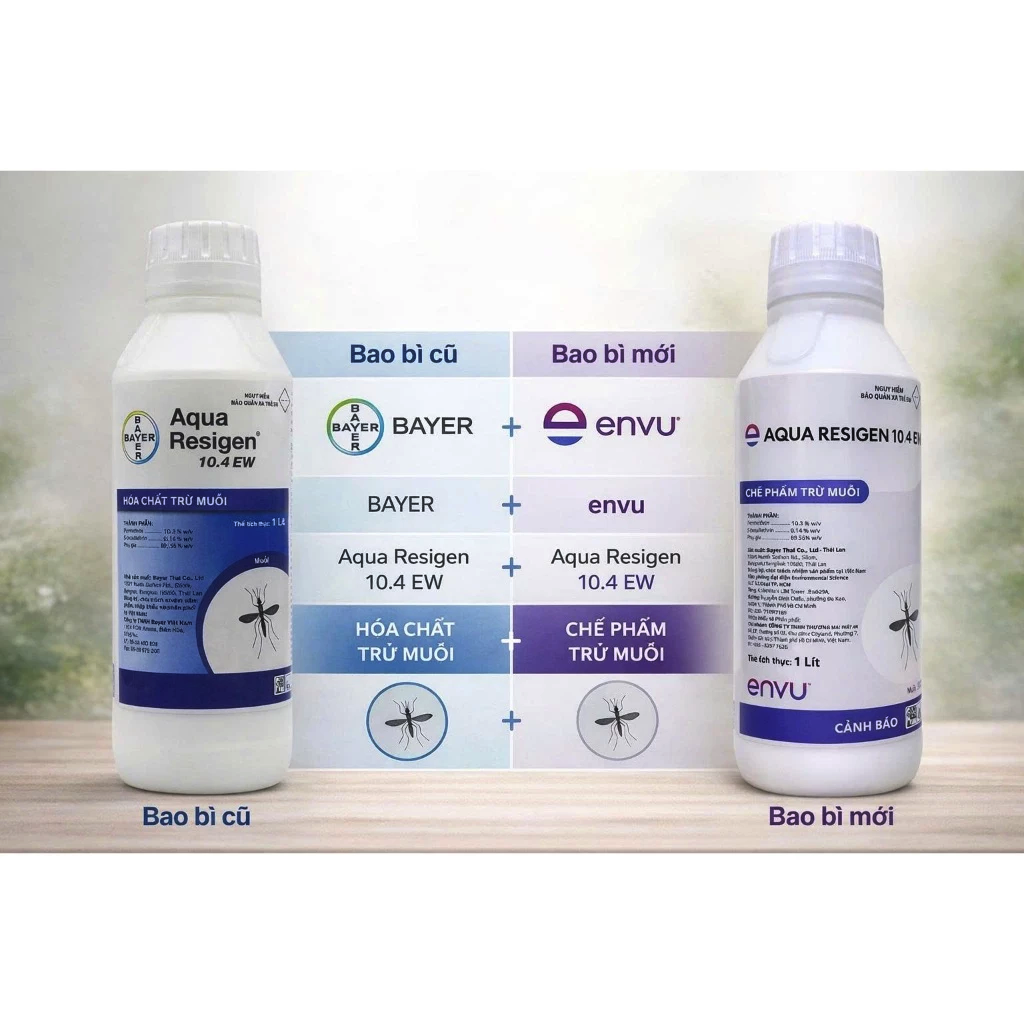 (Ko mùi) Hàng ELANCO - Thuốc Aqua Resigen 10.4 EW diệt muỗi, kiến, gián, rệp, bọ xít.... Bộ Y tế cho phép lưu hành