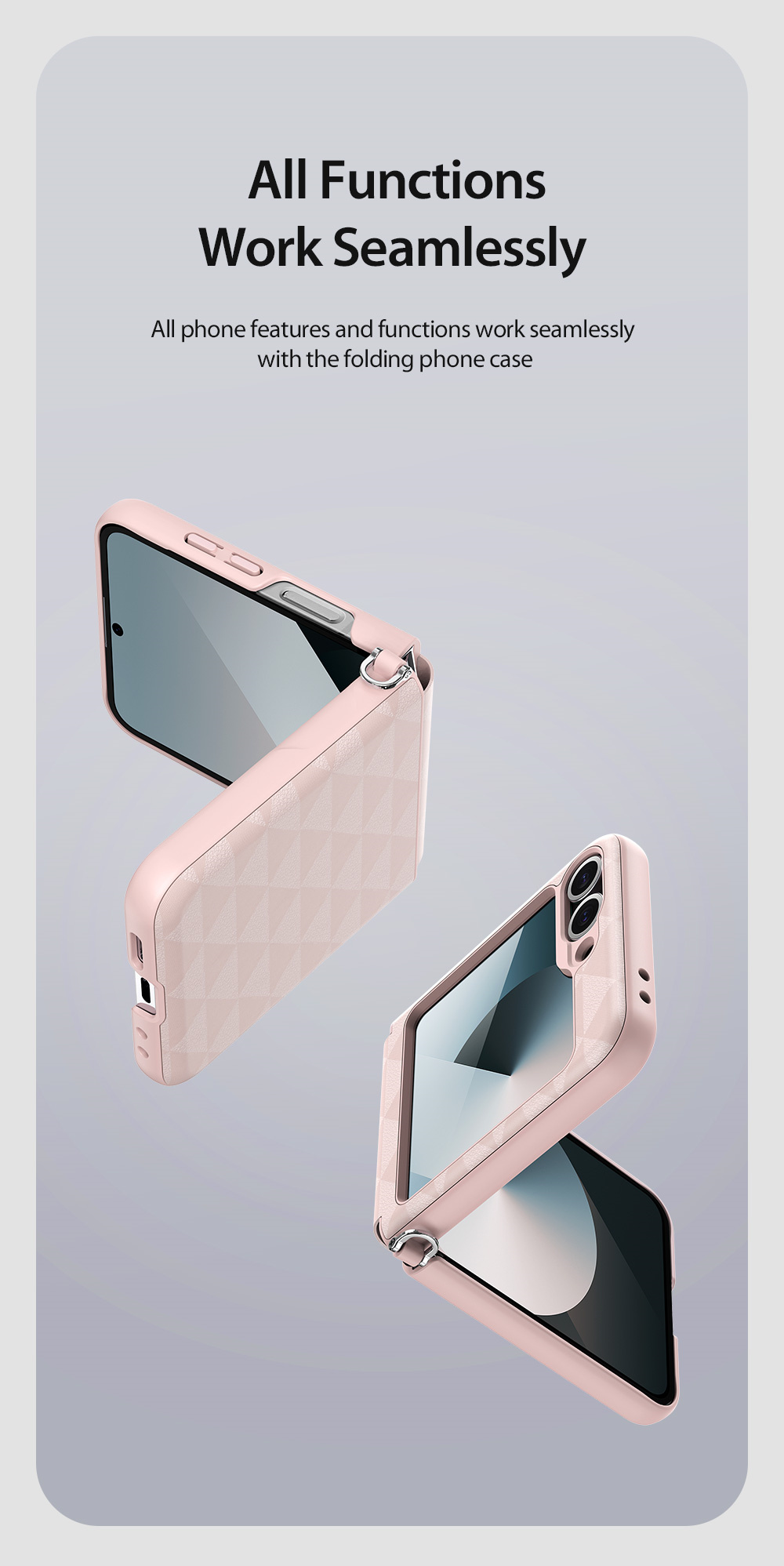 Ốp Lưng Da Dux Ducis Fitt Series Folding Folio Case Dành Cho Samsung Galaxy Z Flip 6_ Hàng chính hãng