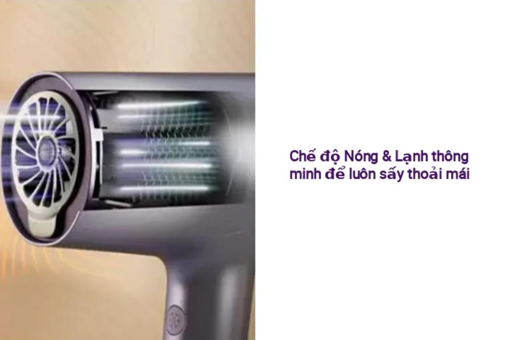 Máy sấy tóc Philips BHD720/10 -Sấy tóc nhanh khô _ Ion nước, ion khoáng, ion gấp 8 lần_ Hàng chính hãng