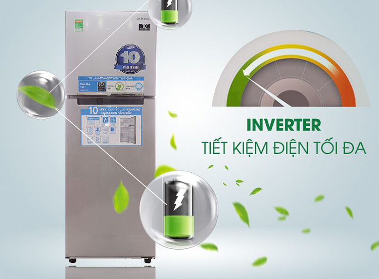 Tủ Lạnh Inverter Samsung RT22FARBDSA (234L) - Xám - Hàng Chính Hãng