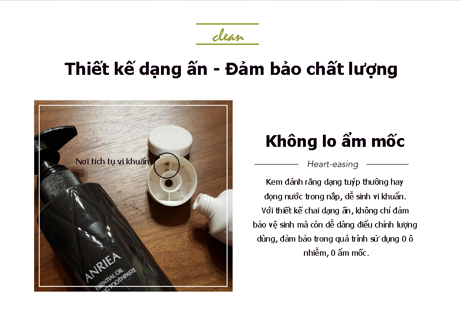 Kem Đánh Răng Tinh Dầu ANRIEA Dạng Ấn Cam Chanh (200ml) 10