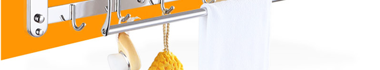 Kệ nhà tắm inox 304 cao cấp HT SYS - HTGT02 - Tích hợp giá treo khăn tắm, vắt khăn tắm, móc treo đồ -Hàng Chính Hãng