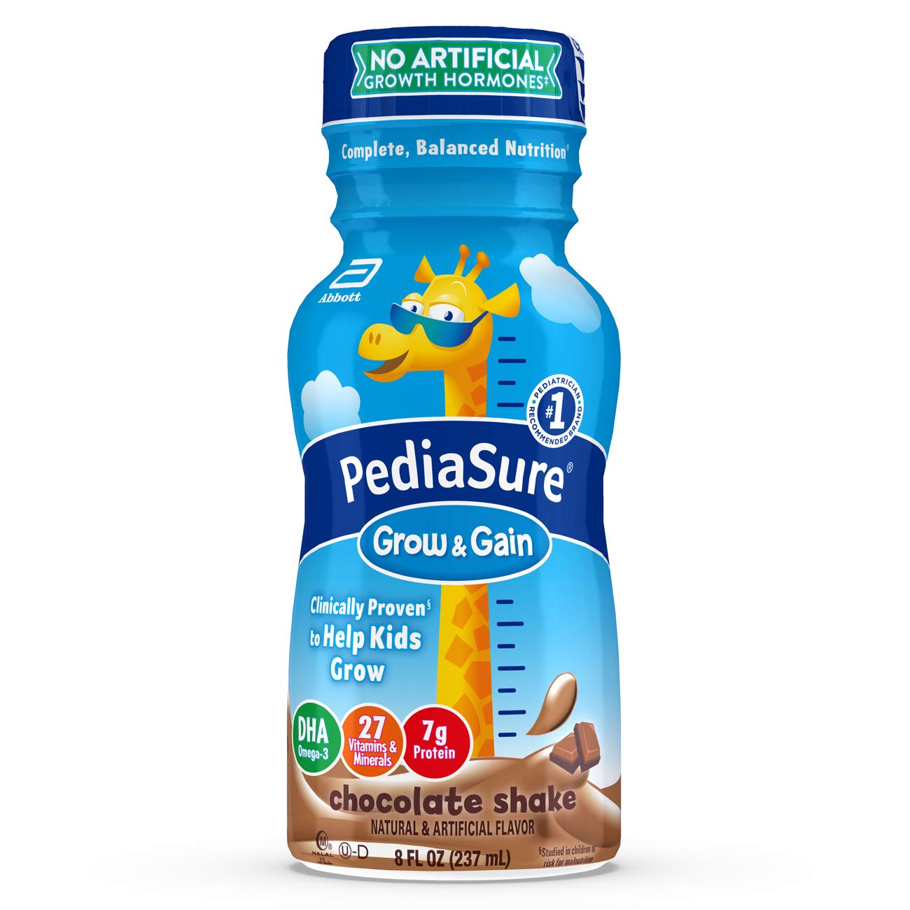 Sữa nước Pediasure Grow & Gain Chocolate Shake (Vị Sô-cô-la) 237ml x 24  Chai (Thùng) Mẫu mới 2020 - Nhập khẩu Mỹ | Tiki