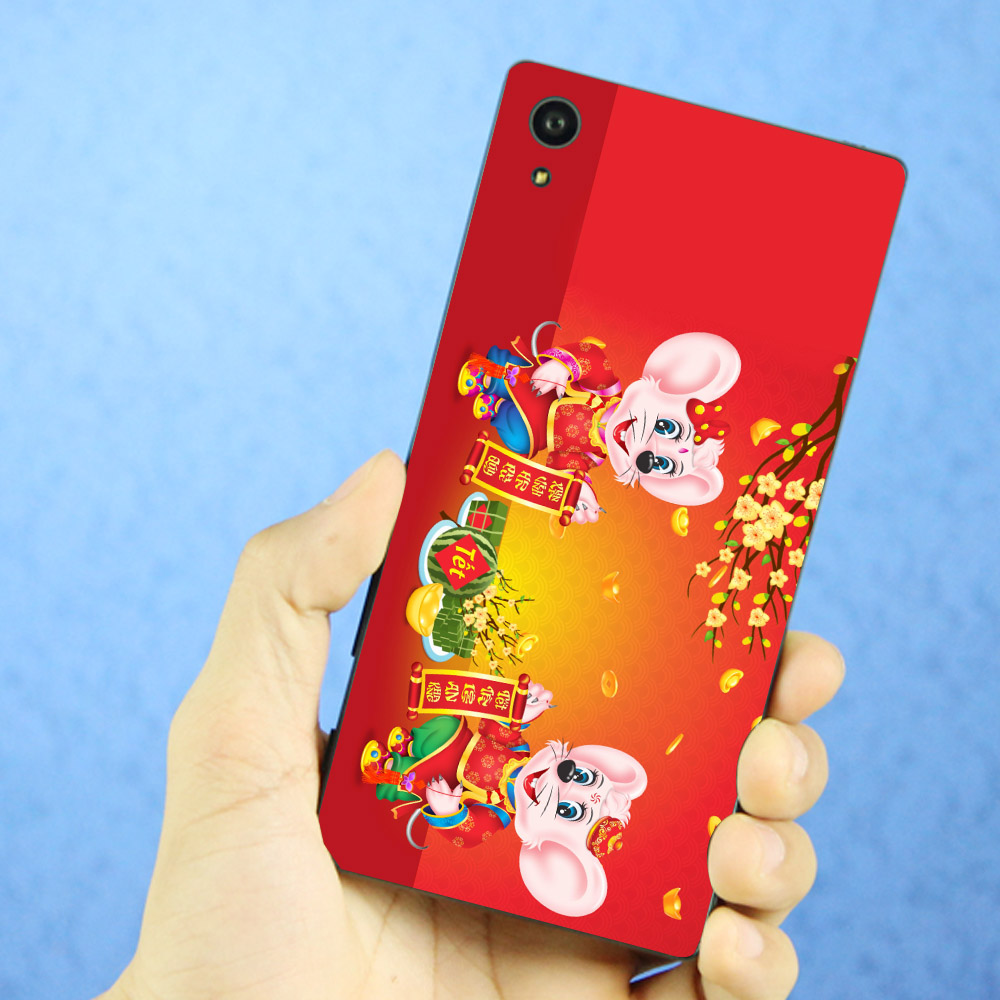 Ốp điện thoại dành cho máy Sony Xperia XA1 Plus - Chuột chúc tết mã 08 MS CCTM08