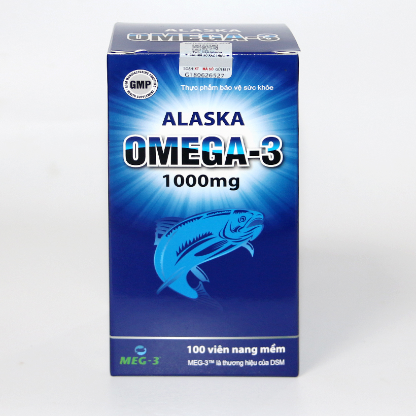 Thực phẩm bảo vệ sức khỏe Alaska Omega 3 tăng cường thị lực - lọ 100 viên 1