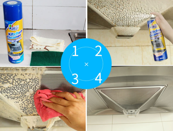 Bộ Chai Xịt Bọt Tuyết Vệ Sinh Nhà Bếp Đánh Bay Vết Bẩn Cứng Đầu - Dung Tích 500ml