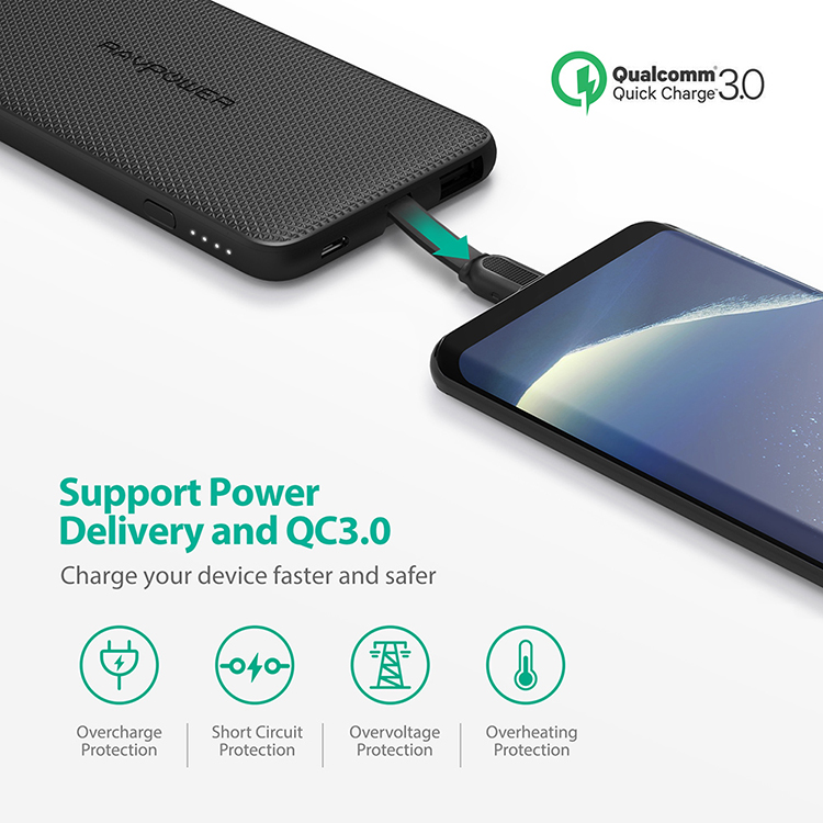 Pin Sạc Dự Phòng RAVPower 10000mAh - RP-PB161 - Hàng Chính Hãng