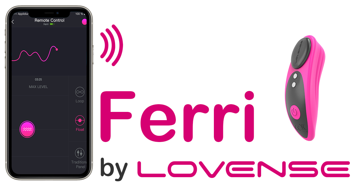 Lovense Ferri Máy rung mini gắn quần lót điều khiển bằng điện thoại