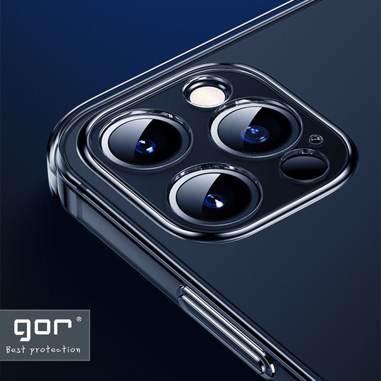 Ốp Lưng Silicon TPU trong suốt GOR cho iPhone 12 Mini / 12 / 12 Pro / 12 Pro Max - Hàng Nhập Khẩu