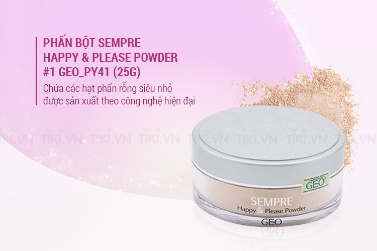 Phấn Bột Sempre Happy & Please Powder #1 Geo_Py41 (25g)