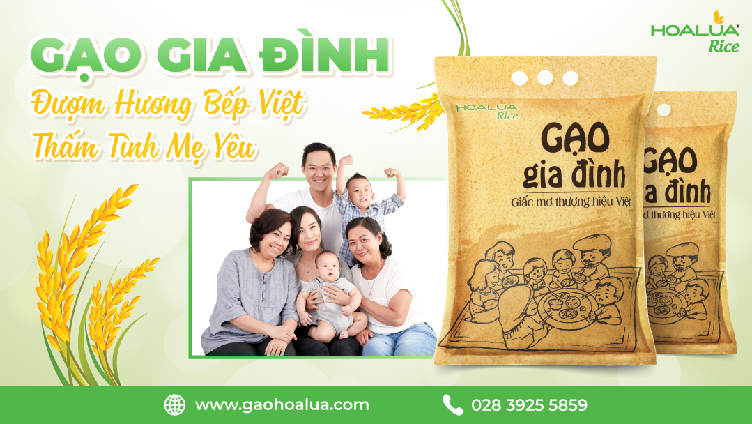 GẠO GIA ĐÌNH 5kg - Gạo Hoa Lúa