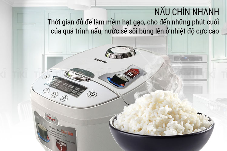 Nồi Cơm Điện Cao Tần IH Yakyo TP-412 (4.0 Lít) - Hàng Chính Hãng