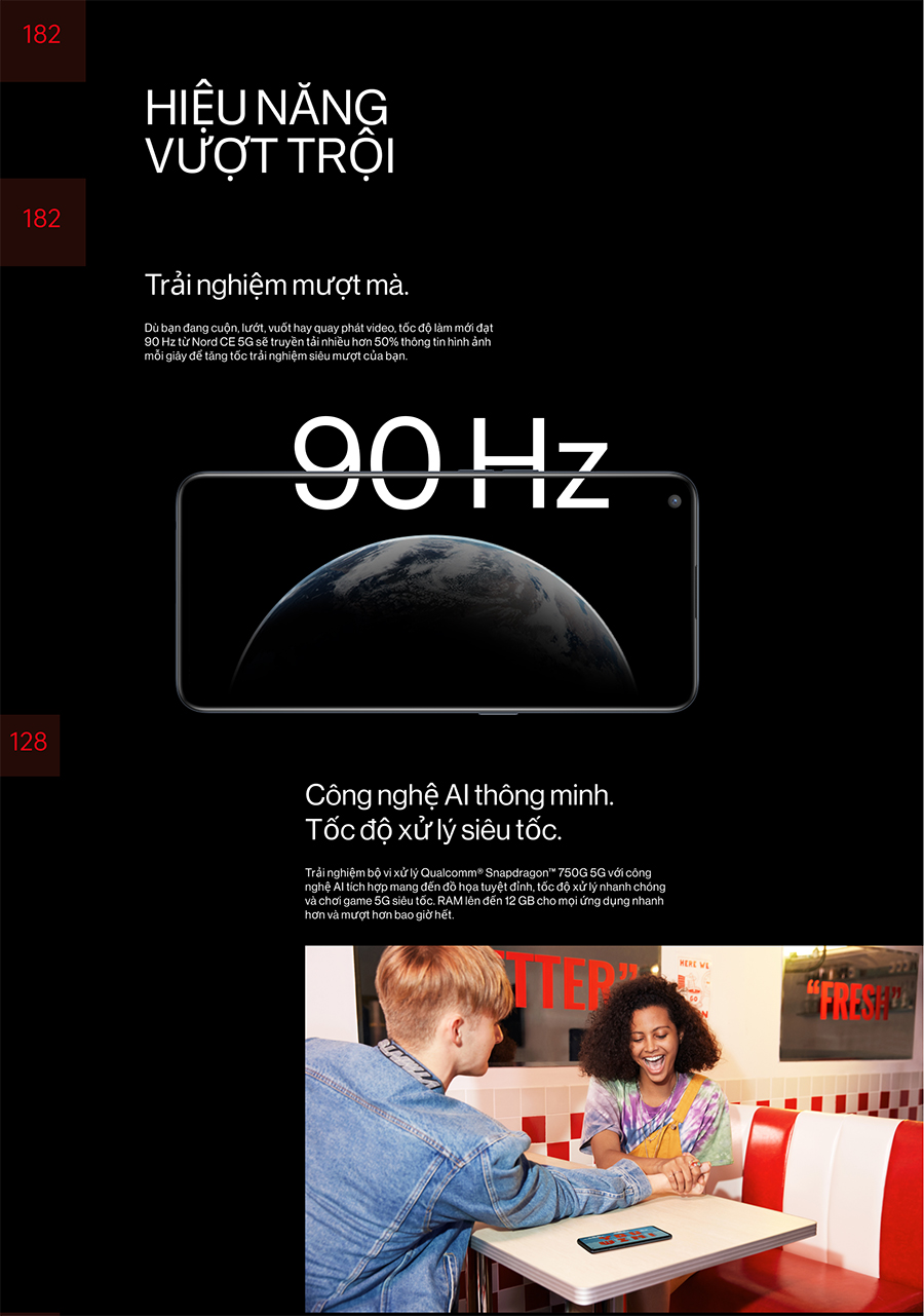 Điện Thoại OnePlus  Nord CE 5G (12GB/256G) - Hàng Chính Hãng