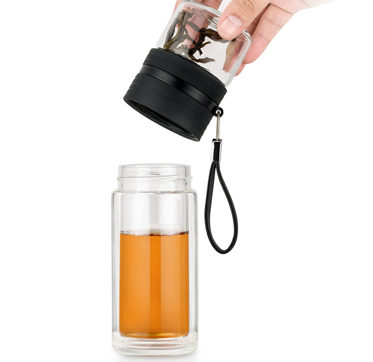 Bình Lọc Trà Travel Samadoyo C001A (238ml) - Đen