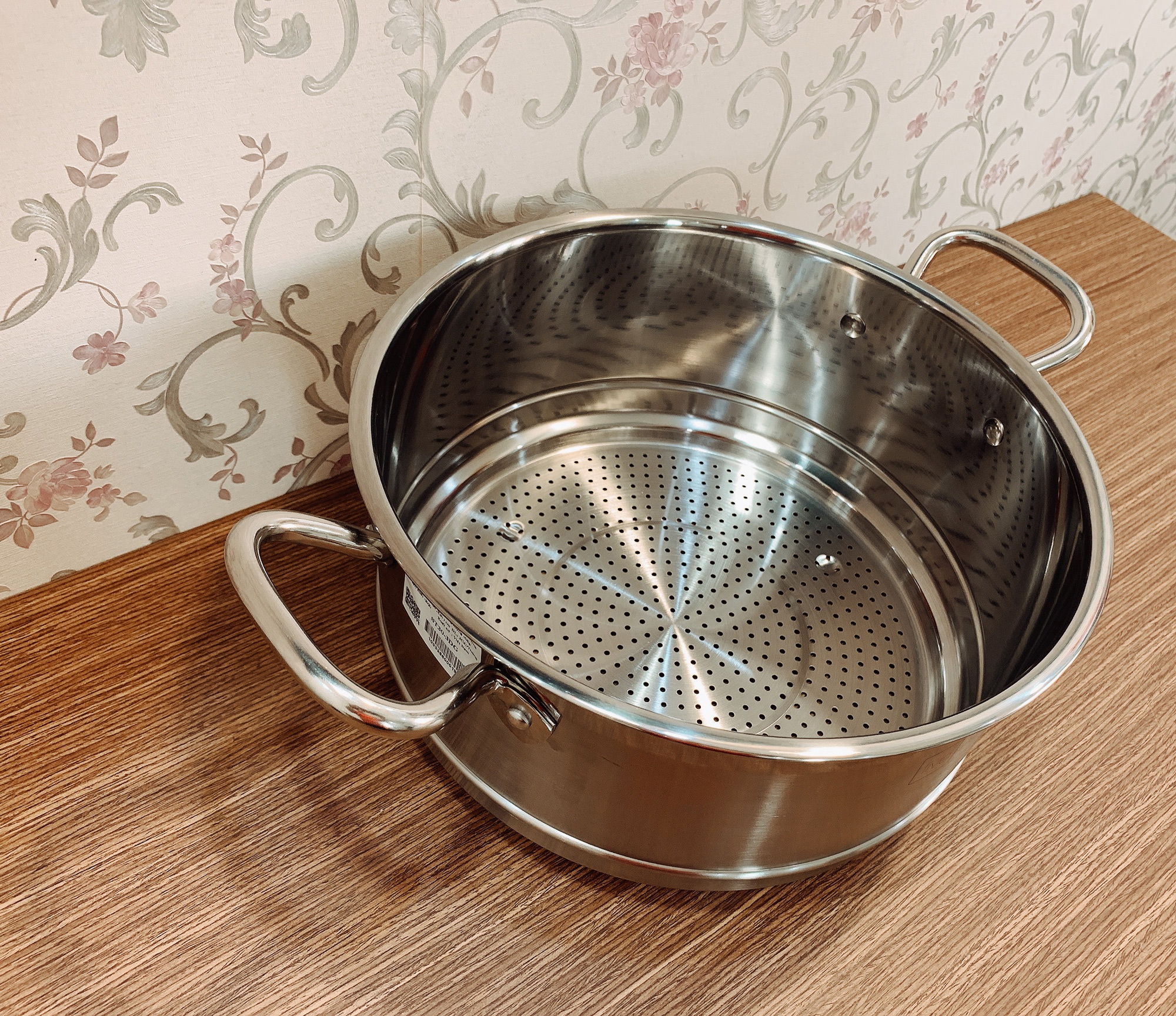 Nồi lẩu xửng hấp inox cao cấp Fivestar 3 đáy từ nắp kính ( tặng 2 vá canh ) - hàng chính hãng