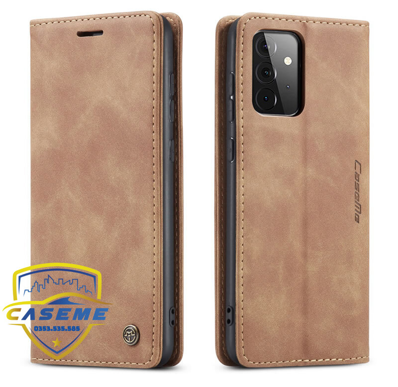 Bao da cao cấp dành cho Samsung A12, Samsung A52, Samsung A52s Samsung A72 dạng ví Caseme - Hàng Nhập Khẩu