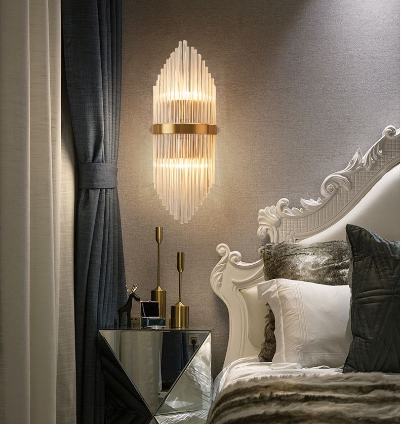 Đèn tường ZUDAN pha lê kiểu dáng độc đáo, trang trí nội thất sang trọng.