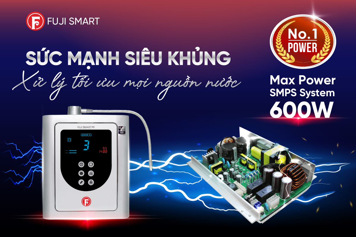 Công suất Fuji Smart P9 cực khủng, lên đến ~ 600W 