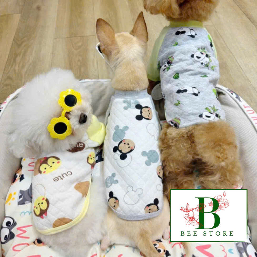 ÁO THUN NỈ PHOM RAGLAN MẶC ẤM CHO THÚ CƯNG CHÓ MÈO