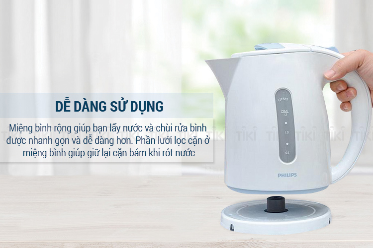 Bình Đun Siêu Tốc Philips HD4646 (1.5L)