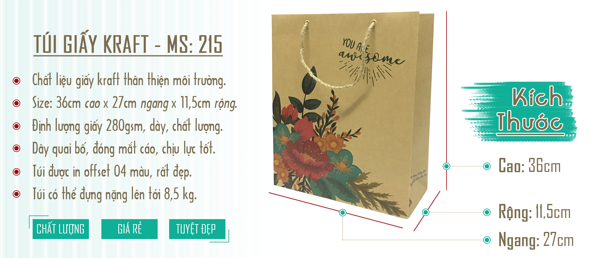 túi-giấy-kraft-đẹp-chất-lượng