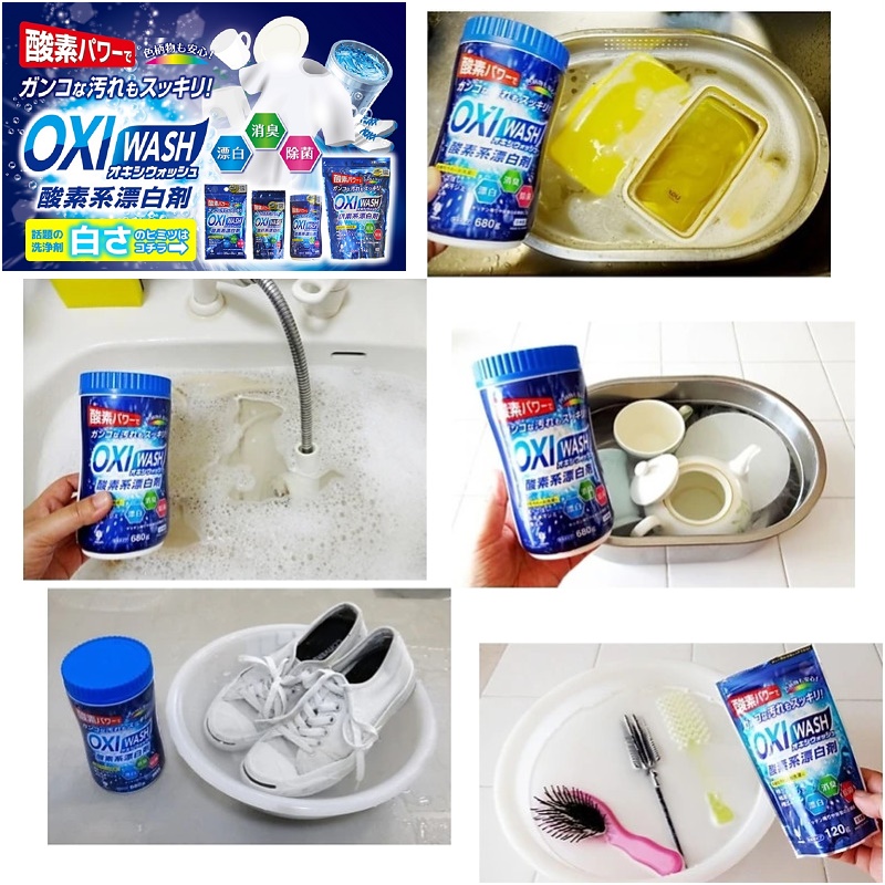 Bột giặt tẩy đa năng Oxy Wash - Nhập khẩu Nhật Bản