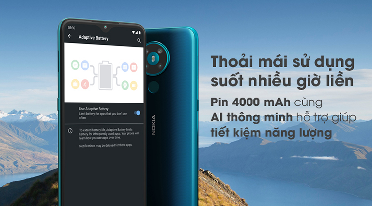Điện Thoại Nokia 5.3 (64GB/3GB) - Hàng Chính Hãng