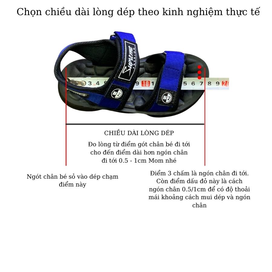 Xăng đan bé trai dép quai hậu trẻ em nam tiểu trung học quai ngang siêu nhẹ màu xanh dáng thể thao phù hợp cho bé 5 6 7 8 9 10 11 12 tuổi đi học đi biển ST71