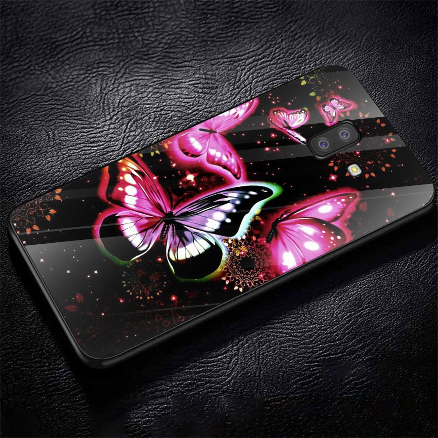 Ốp kính cường lực cho điện thoại Samsung Galaxy J4 - J6 - J6 PLUS - J6 PRIME - J8 - bướm đẹp MS ANH042