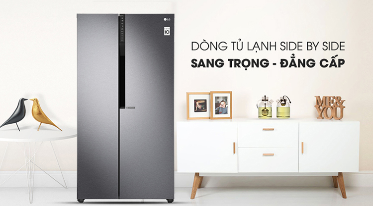 Tủ Lạnh Side By Side Inverter LG GR-B247JDS (613L) - Hàng Chính Hãng