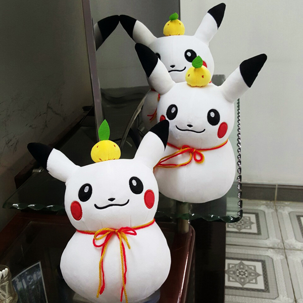 Gấu Bông Pikachu Lật Đật (30 Cm) Gb79 (Màu Trắng)