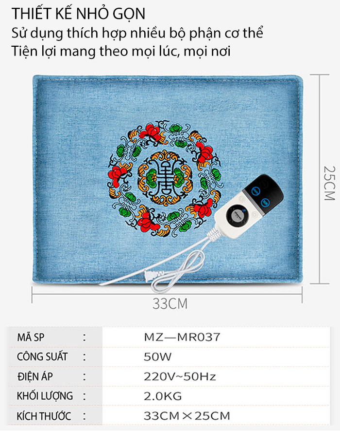 Túi chườm nóng muối biển cao cấp MINGZHEN MZ-MR037