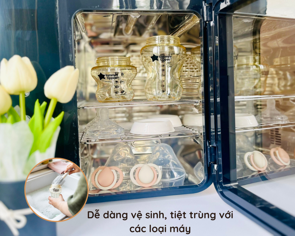 Bình Sữa PPSU Ty Siêu Mềm Tự Nhiên Tommee Tippee Natural Start 260ml, Núm Ty Của Bình 3-6 tháng (Bình Đôi)